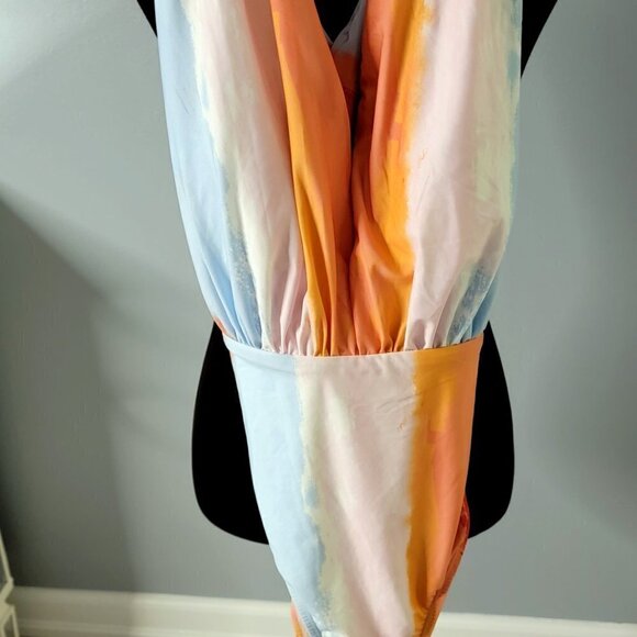 NWT SGI One Piece Color Tie Dye Bathing Suit Size Large - Picture 8 of 13